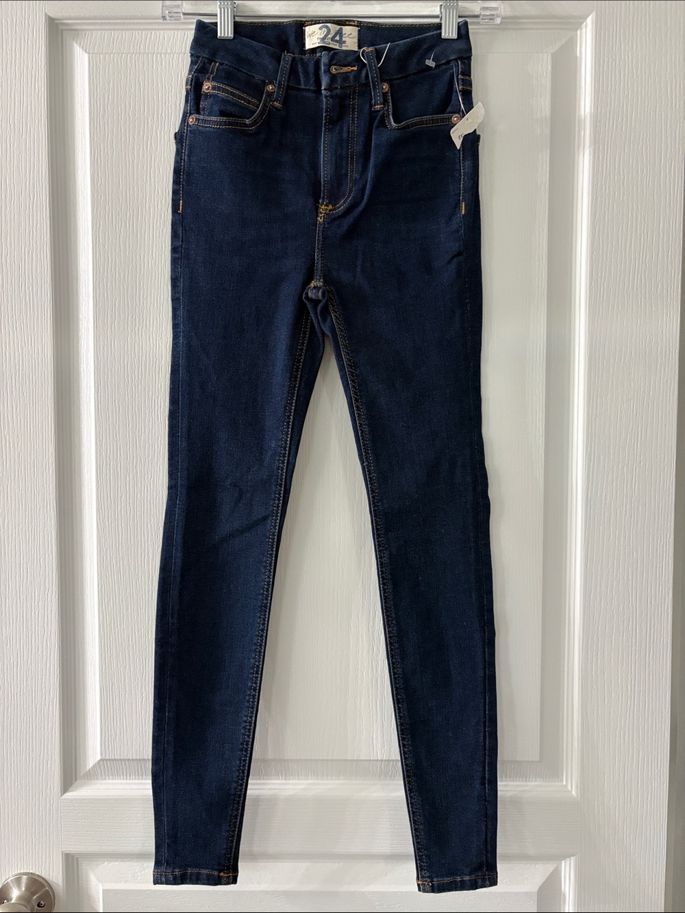 Free People Dark Indigo Skinny Jeans